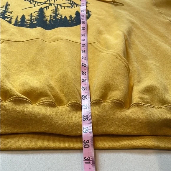 Jerzees Mountains, Raymond, Washington Hooded Sweatshirt, Goldenrod, Size XL - Picture 9 of 9